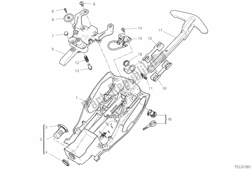 Tutte le parti per il Armadietto del Ducati Diavel 1260 USA 2020